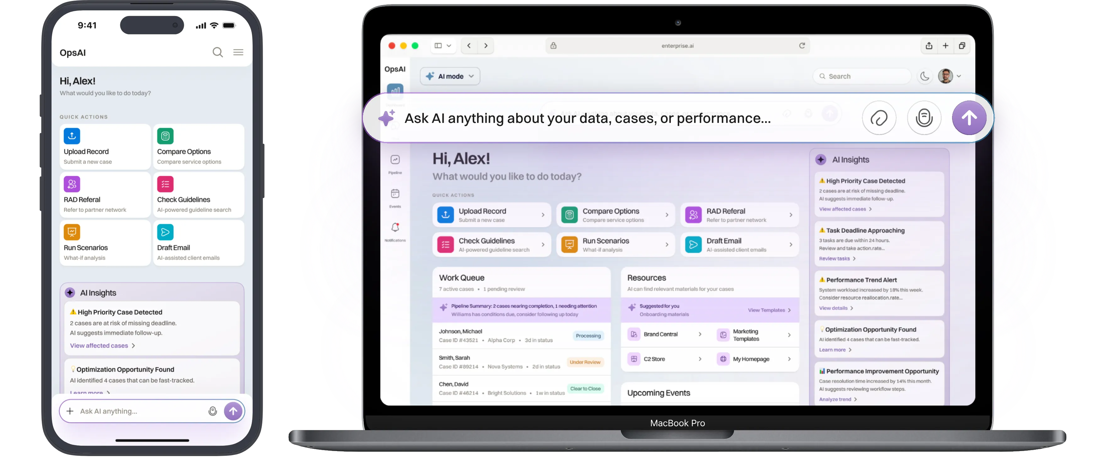 AI integrated dashboard