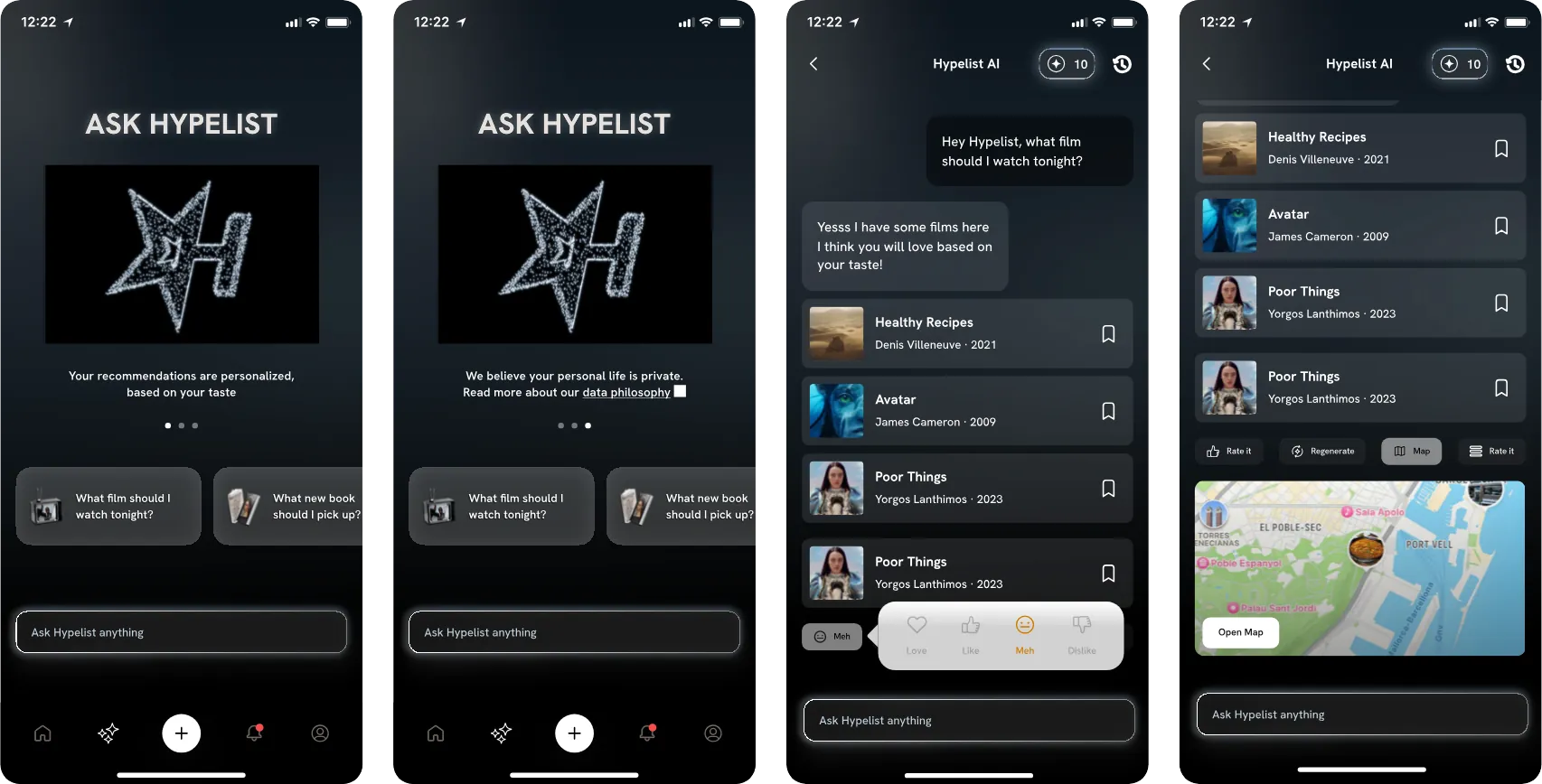 Hypelist AI app-level assistant